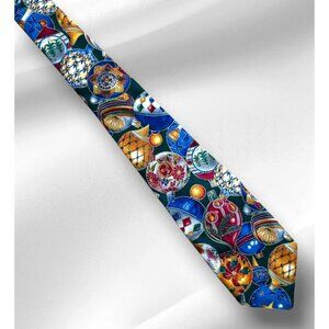 Vintage Christmas Ornament Neck Tie Holiday Party Novelty Handmade Jerry Becker